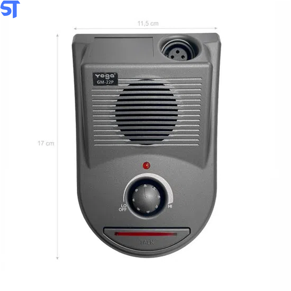 Microfone Sistema Intercomunicador 2 Vias Gm 22p Yoga